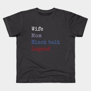 Black belt wife Kids T-Shirt